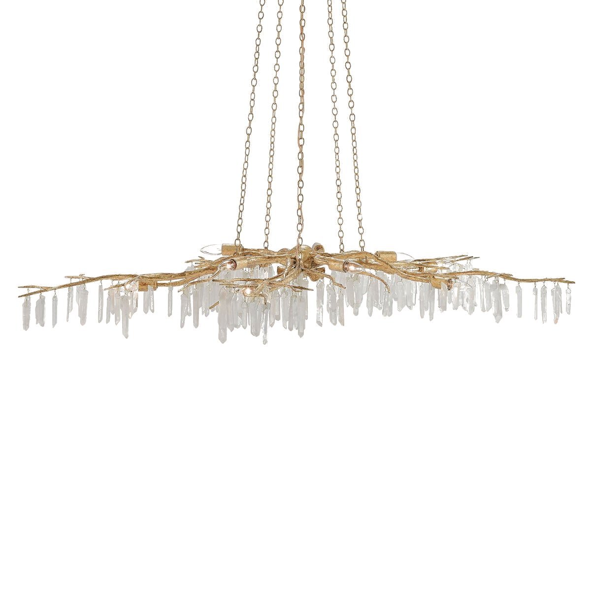Forest Light Crystal Chandelier by Currey & Company